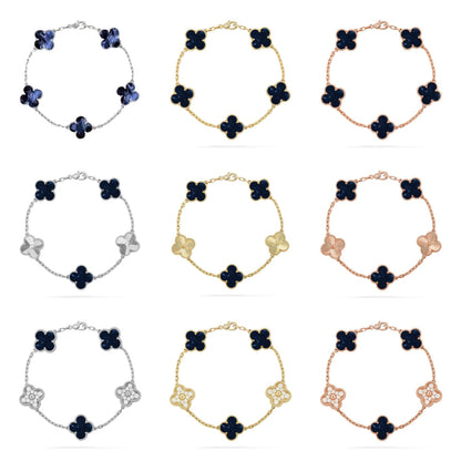 [Sophire Jewelry ]CLOVER 5 MOTIF PIETERSITE BRACELET COLLECTION