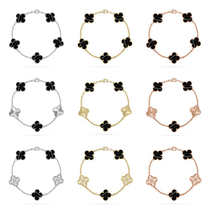 [Sophire Jewelry ] CLOVER 5 MOTIF PULSAR STONE BRACELET COLLECTION