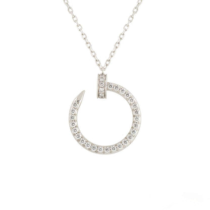 [Sophire Jewelry ]JUSTE NECKLACE SILVER DIAMONDS