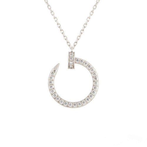 [Sophire Jewelry ]JUSTE NECKLACE SILVER DIAMONDS