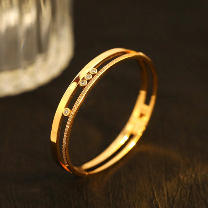 [Sophire Jewelry]Move Romane Diamond Bangle Bracelet