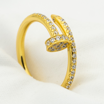 [Sophire Jewelry ]JUSTE RING 1.8MM GOLD DIAMONDS