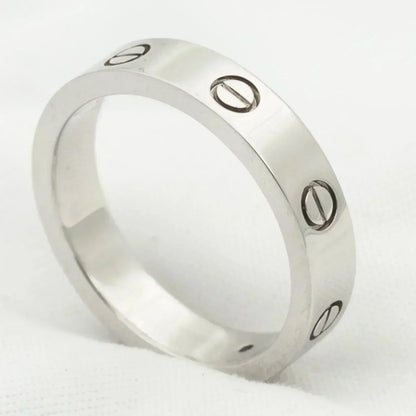 [Sophire Jewelry ]LOVE RING 4MM 1 DIAMOND SILVER