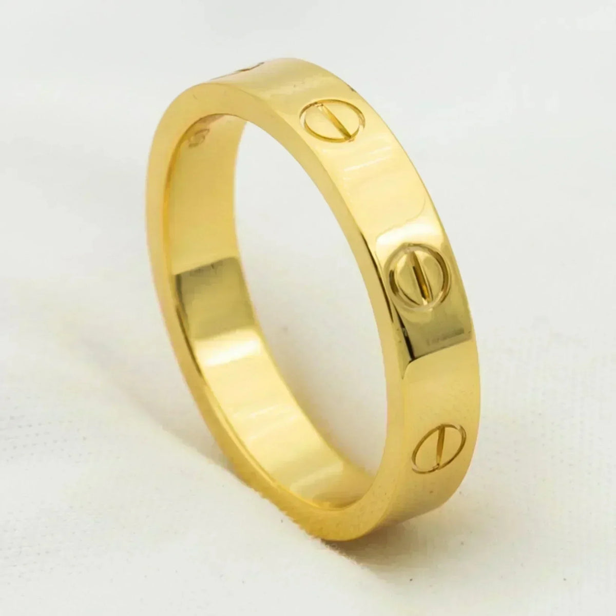 [Sophire Jewelry ]LOVE RING 4MM 1 DIAMOND GOLD