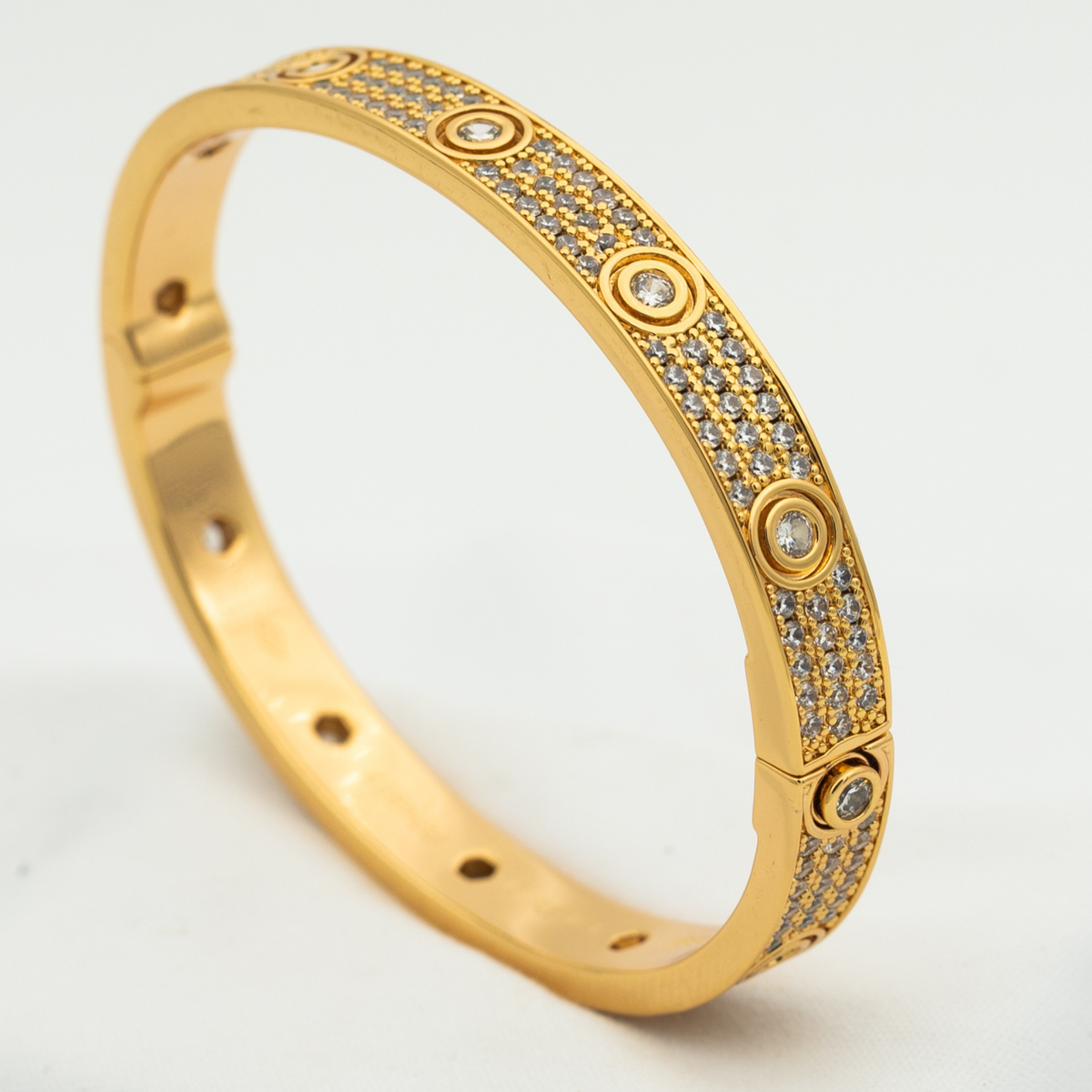 [Sophire Jewelry ]LOVE BRACELET 6.1MM DIAMOND-PAVED 10 BIG DIAMONDS