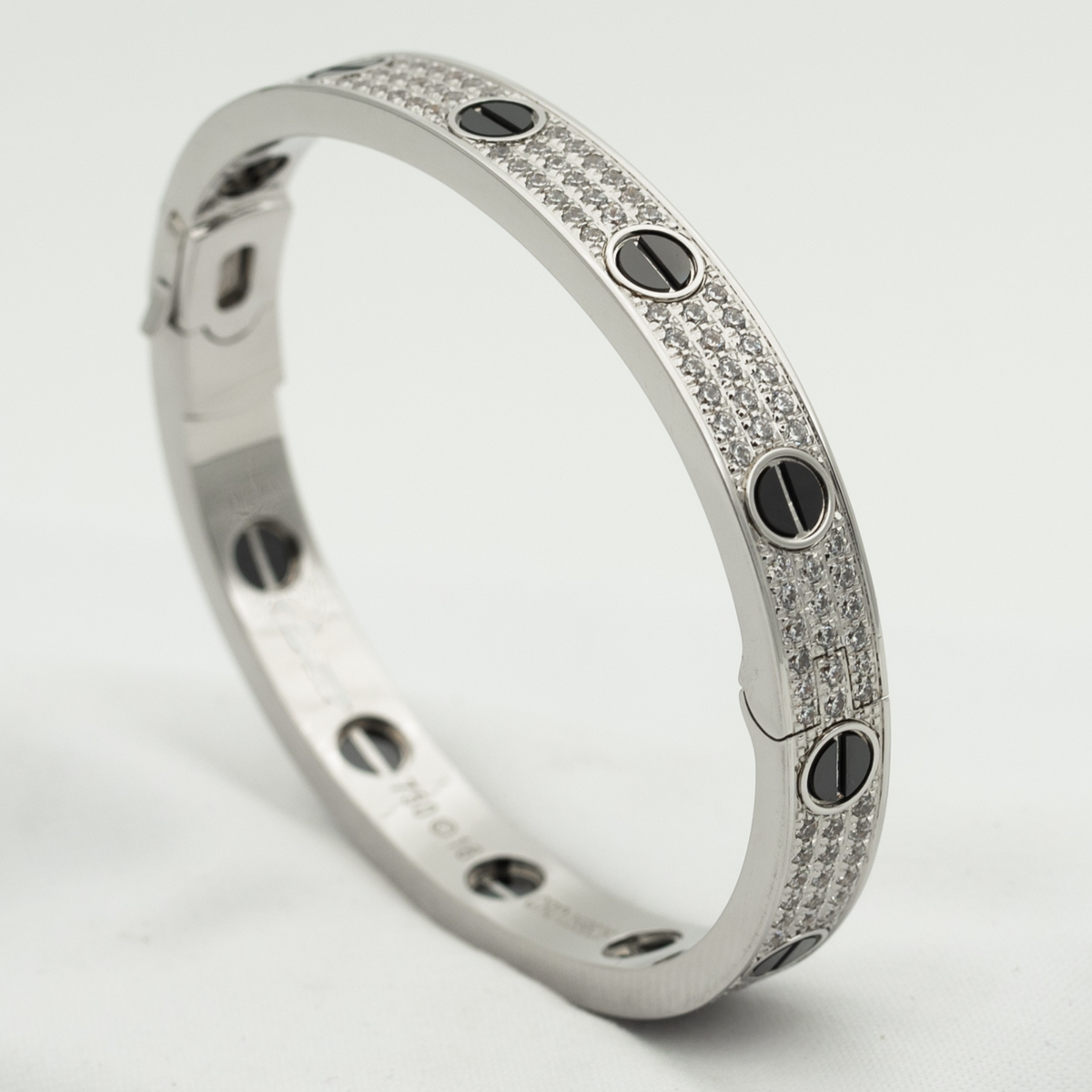[Sophire Jewelry ]LOVE BRACELET 6.1MM DIAMOND-PAVED CERAMIC