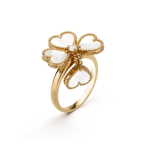 [Sophire Jewelry ]SWEET CLOVER WHITE MOP RING