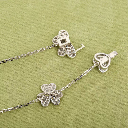 [Sophire Jewelry ]FRIVOLE SILVER 9 FLOWERS NECKLACE