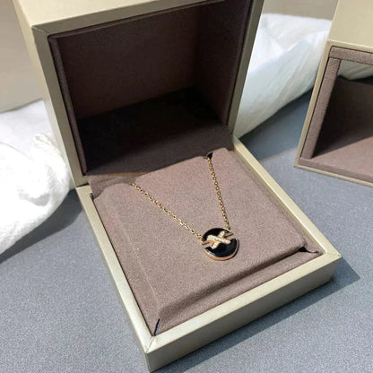 [Sophire Jewelry ]JEUX DE ROSE GOLD DIAMOND NECKLACE