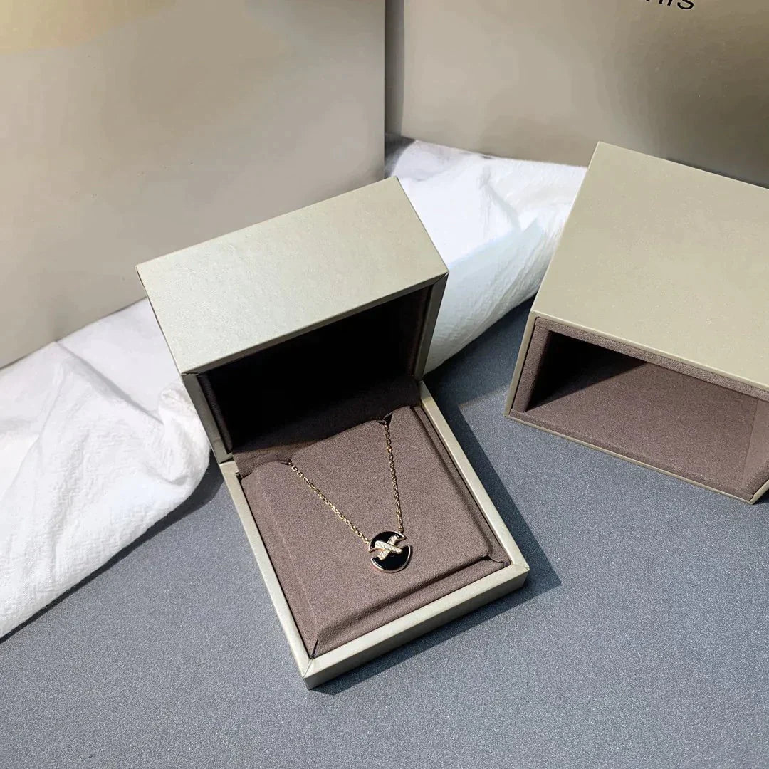 [Sophire Jewelry ]JEUX DE ROSE GOLD DIAMOND NECKLACE