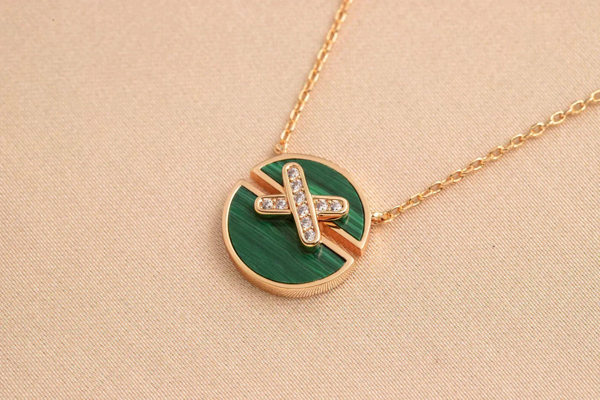 [Sophire Jewelry ]JEUX DE ROSE GOLD DIAMOND NECKLACE