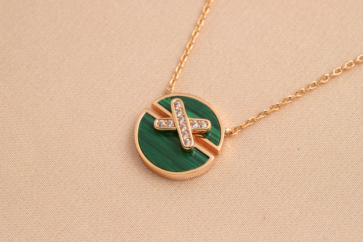 [Sophire Jewelry ]JEUX DE PINK GOLD DIAMOND NECKLACE