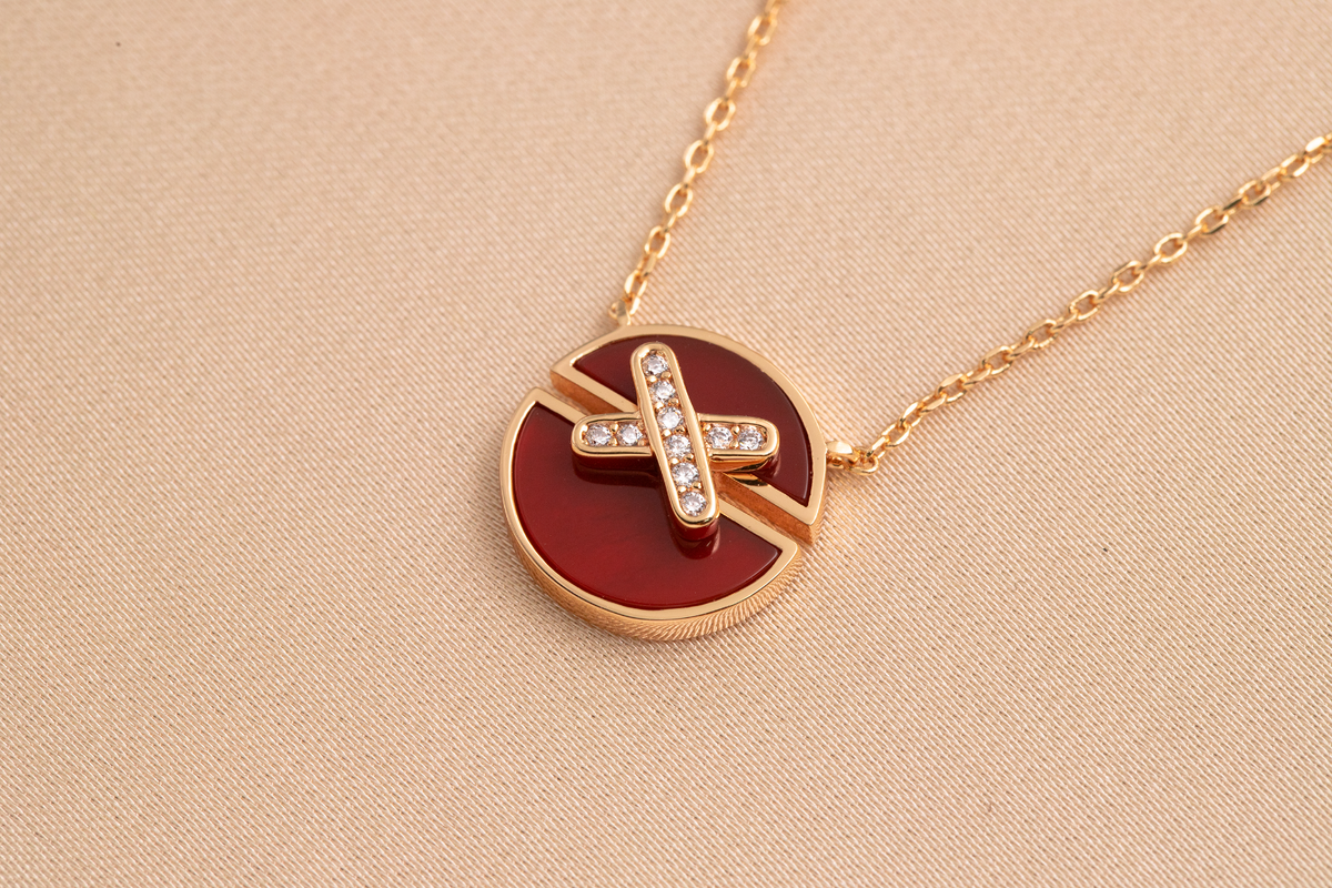 [Sophire Jewelry ]JEUX DE PINK GOLD DIAMOND NECKLACE