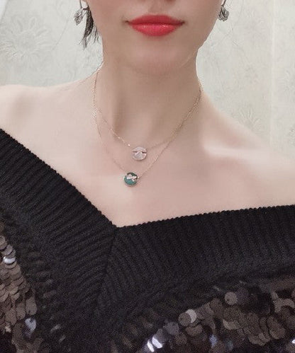 [Sophire Jewelry ]JEUX DE PINK GOLD DIAMOND NECKLACE