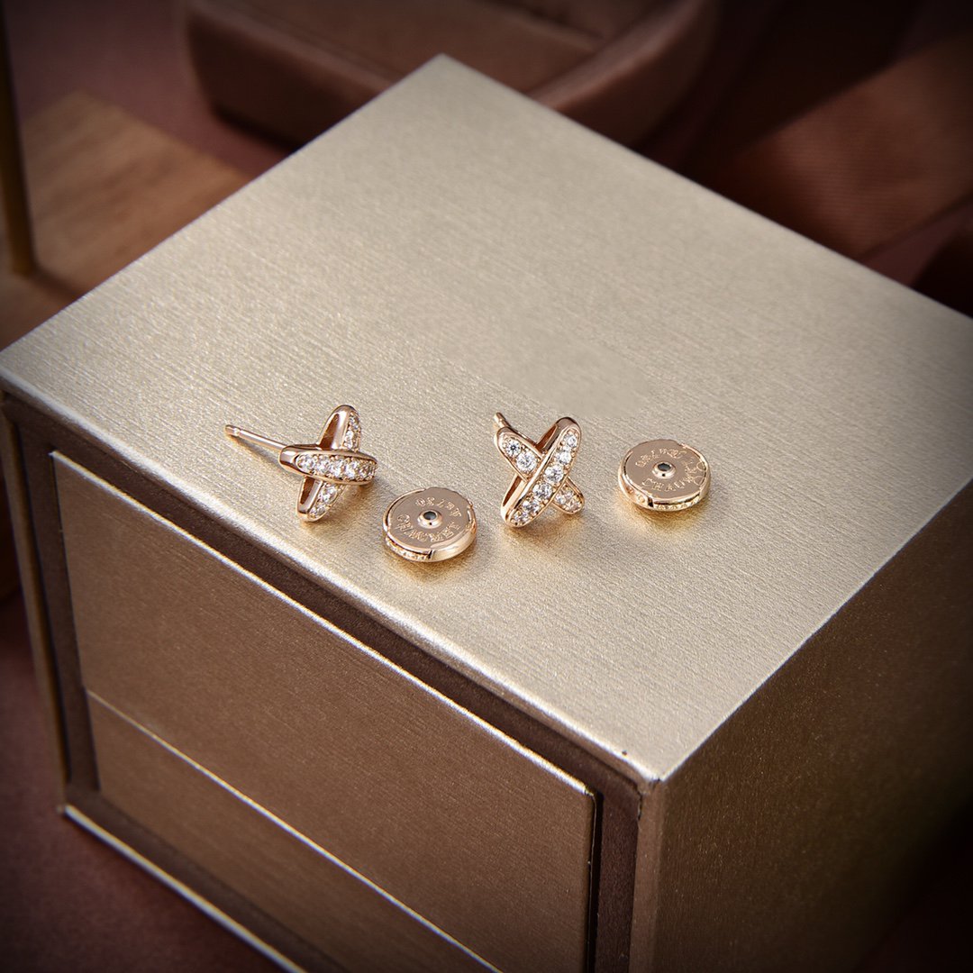 [Sophire Jewelry ]JEUX DE GOLD DIAMOND EARRINGS