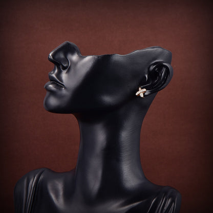 [Sophire Jewelry ]JEUX DE GOLD DIAMOND EARRINGS