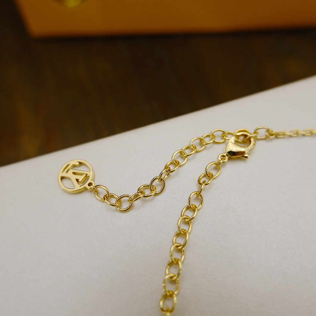 [Sophire Jewelry ]BLOOMING SUPPLE NECKLACE BRASS