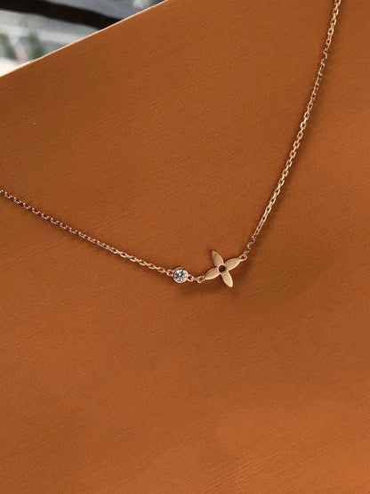 [Sophire Jewelry ]BLOSSOM PENDANT PINK GOLD AND DIAMOND