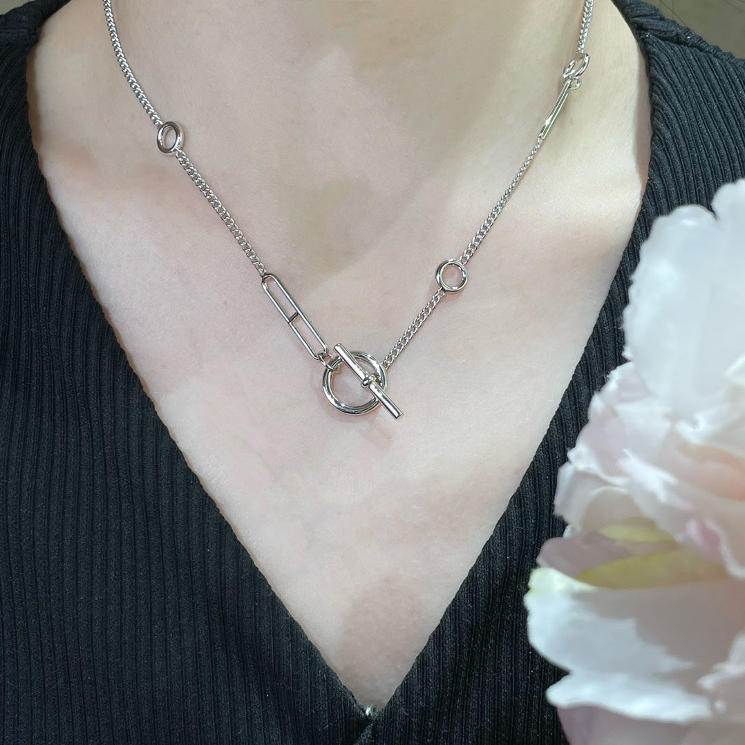 [Sophire Jewelry ]HM STERLING CHAINE D'ANCRE HEART