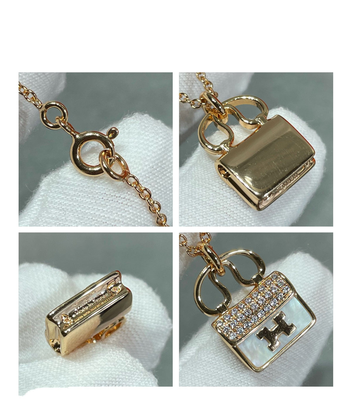 [Sophire Jewelry ]H CIRCE MOISSANITE PENDANT NECKLACE GOLD
