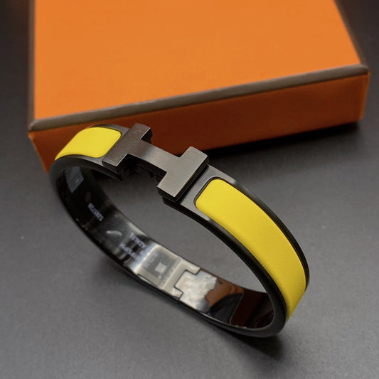 [Sophire]CLIC HM SO BLACK YELLOW BRACELET