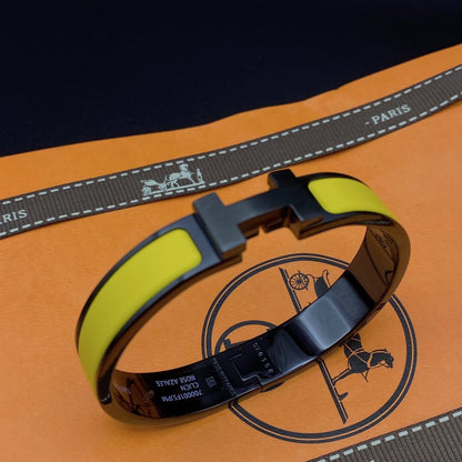 [Sophire Jewelry ]CLIC HM SO BLACK YELLOW BRACELET