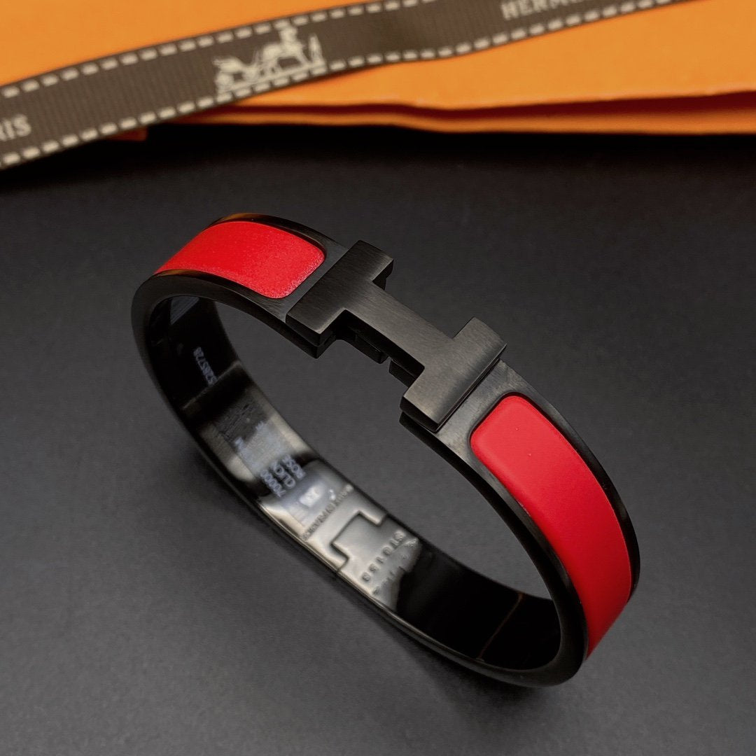 [Sophire Jewelry ]CLIC HM SO BLACK RED BRACELET