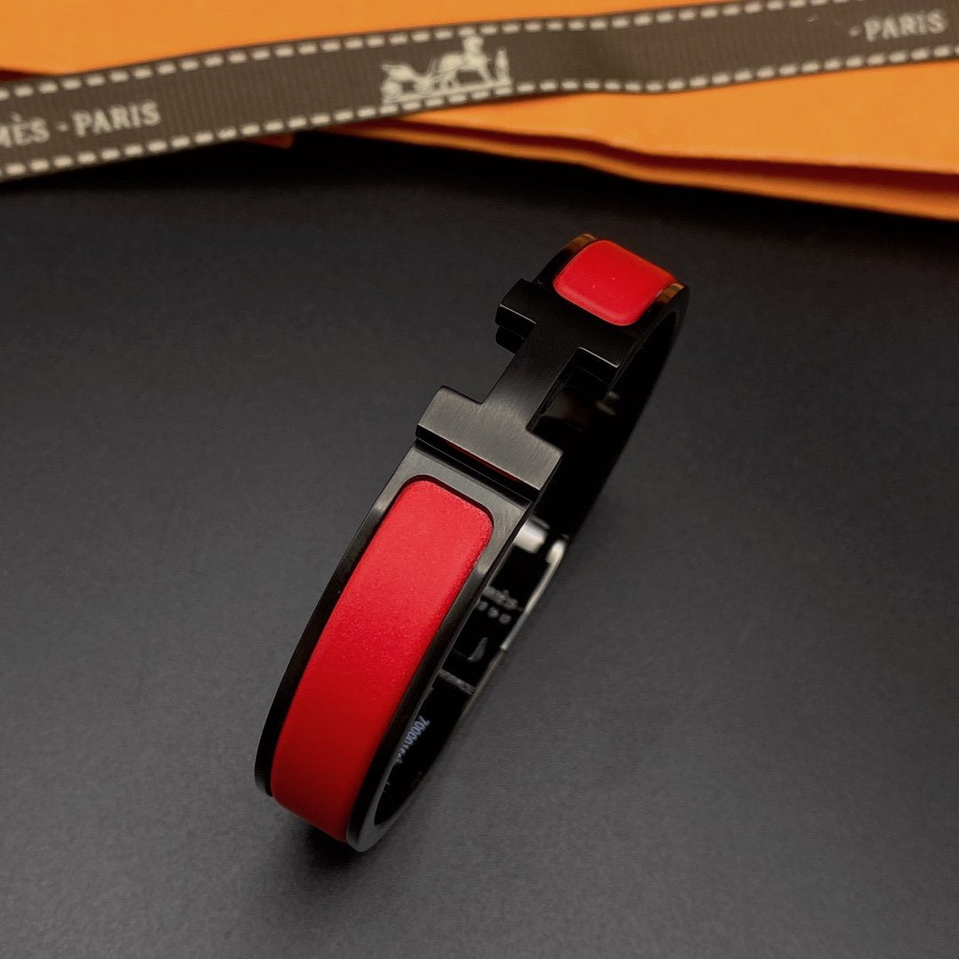 [Sophire Jewelry ]CLIC HM SO BLACK RED BRACELET