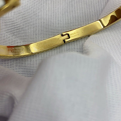 [Sophire Jewelry ]CLASSIC HM CLIC WHITE 8MM ENAMEL BRACELET