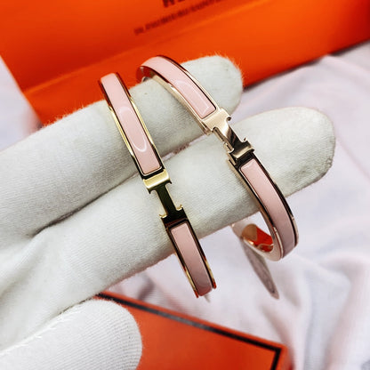 [Sophire Jewelry ]CLASSIC HM CLIC  PINK 8MM ENAMEL BRACELET