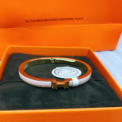 [Sophire Jewelry ]CLASSIC HM CLIC  PINK 8MM ENAMEL BRACELET