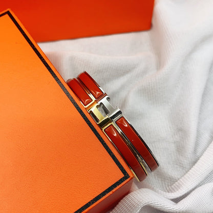 [Sophire Jewelry ]CLASSIC HM CLIC RED 8MM ENAMEL BRACELET