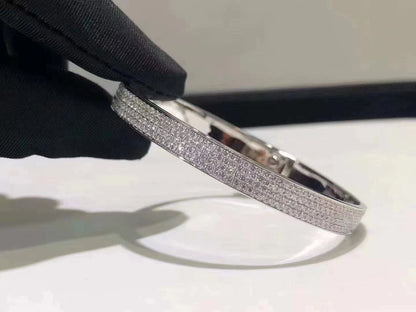 [Sophire Jewelry ]HM KELLY BRACELET IN SILVER AND FULL PAVE DIAMOND