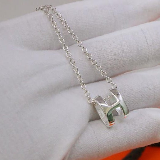 [Sophire]HM NECKLACE H LETTER OVAL SERIES