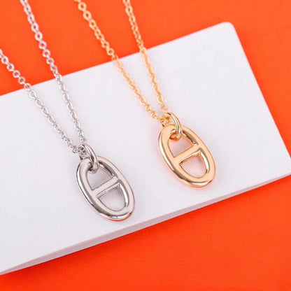 [Sophire Jewelry ]HM PIG NOSE NECKLACE