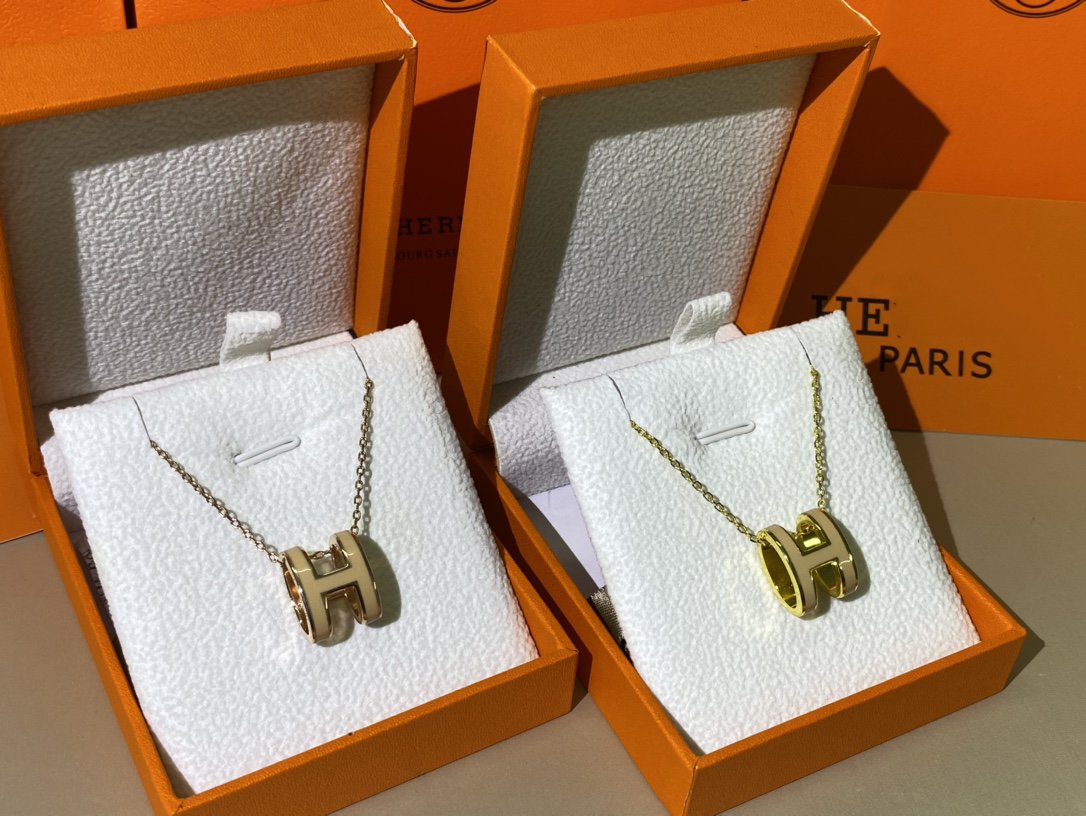 [Sophire Jewelry ]HM CLIC YELLOW ENAMEL GOLD NECKLACE