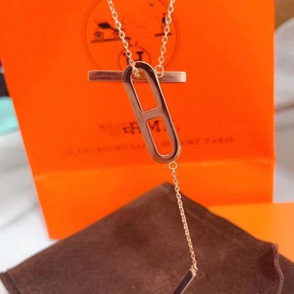 [Sophire Jewelry ]HM NECKLACE PLATINUM ROSE GOLD DIAMOND