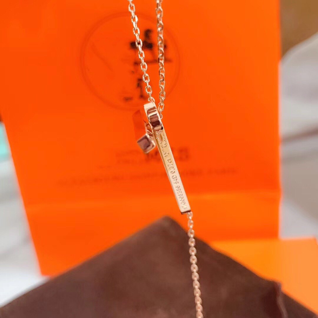 [Sophire Jewelry ]HM NECKLACE PLATINUM ROSE GOLD DIAMOND