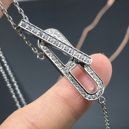 [Sophire Jewelry ]HM NECKLACE PLATINUM ROSE GOLD DIAMOND