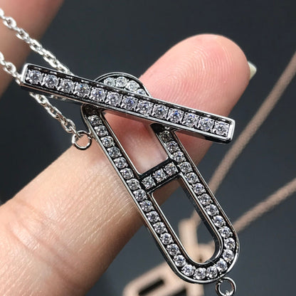 [Sophire Jewelry ]HM NECKLACE PLATINUM ROSE GOLD DIAMOND