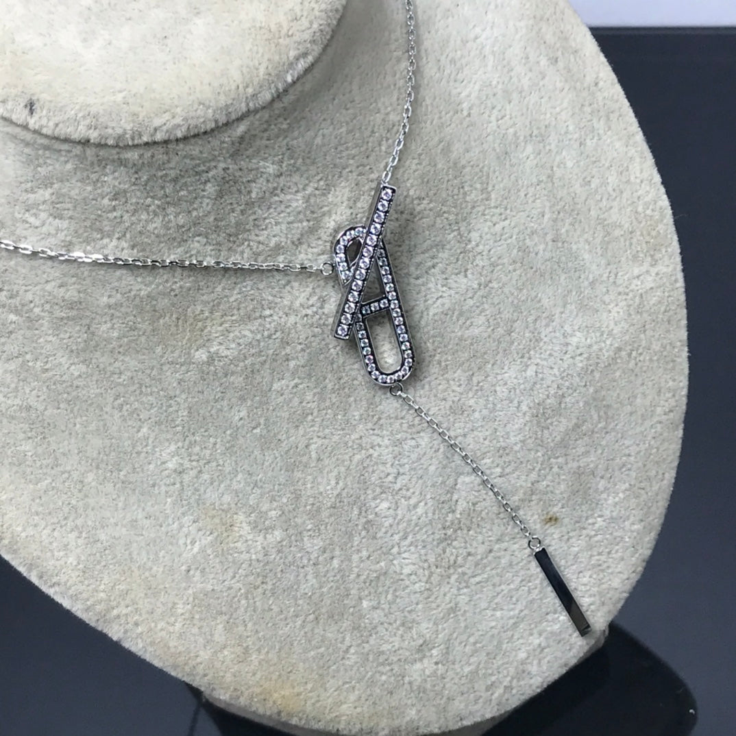 [Sophire Jewelry ]HM NECKLACE PLATINUM ROSE GOLD DIAMOND