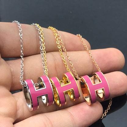 [Sophire Jewelry ]H NECKLACE PINK
