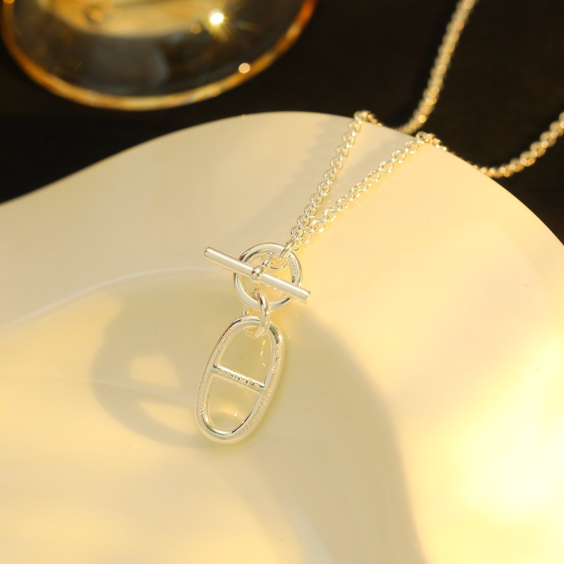 [Sophire Jewelry ]HM CHAINE D'ANCRE PENDANT NECKLACE STERLING SILVER