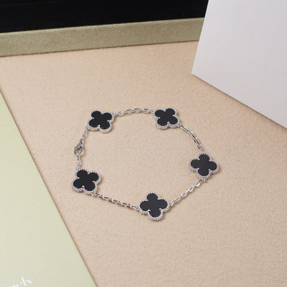 [Sophire Jewelry ] CLOVER 5 MOTIF ONYXS BRACELET COLLECTION