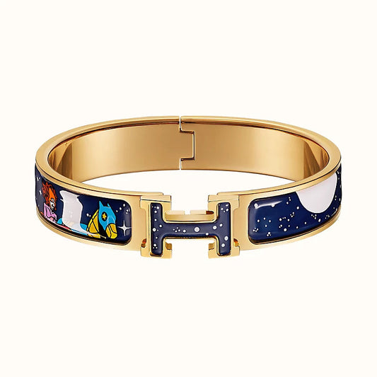 [Sophire]H STAR AND MOON BRACELET 12MM