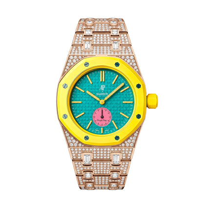 [Sophire]Royal Oak Pop Exclusive Bioceramic Case & Bioceramic Strap Full Diamond