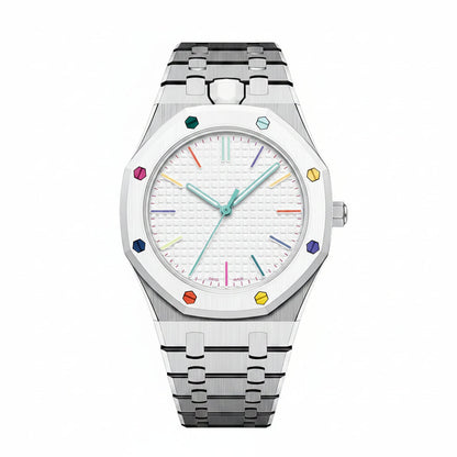 [Sophire]OAK POP EXCLUSIVE SILVER STEEL STRAP