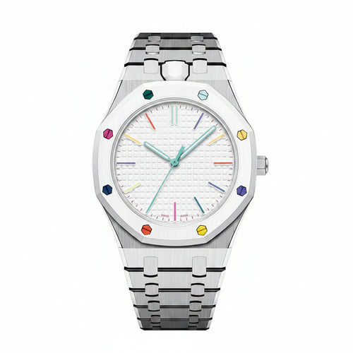 [Sophire]OAK POP EXCLUSIVE SILVER STEEL STRAP