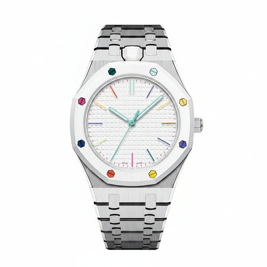 [Sophire]OAK POP EXCLUSIVE SILVER STEEL STRAP