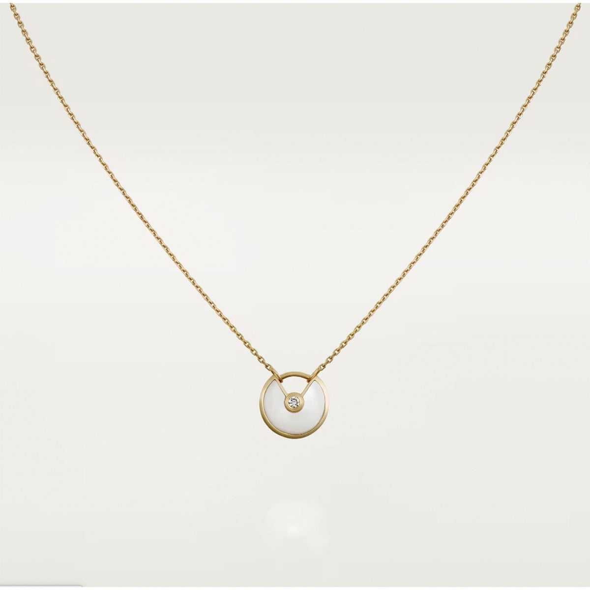 [Sophire Jewelry ]AMULETTE ROSE GOLD MOP NECKLACE